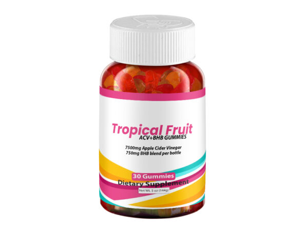 Tropical Fruit ACV+BHB Gummies - 1 Bottle